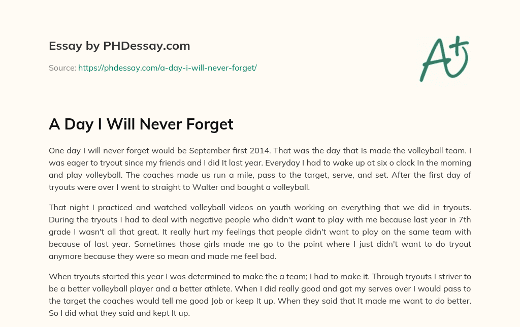 essay about i will never forget those eyes