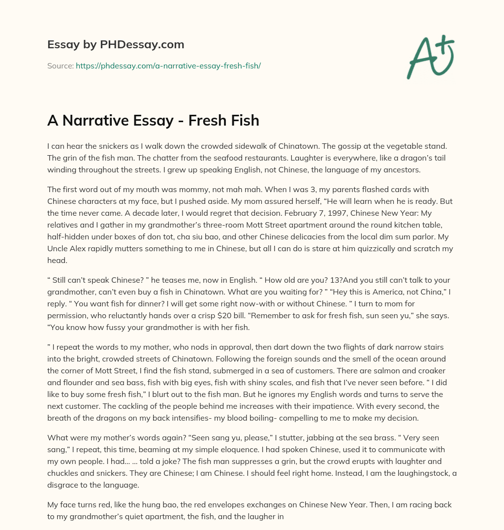 the big fish essay