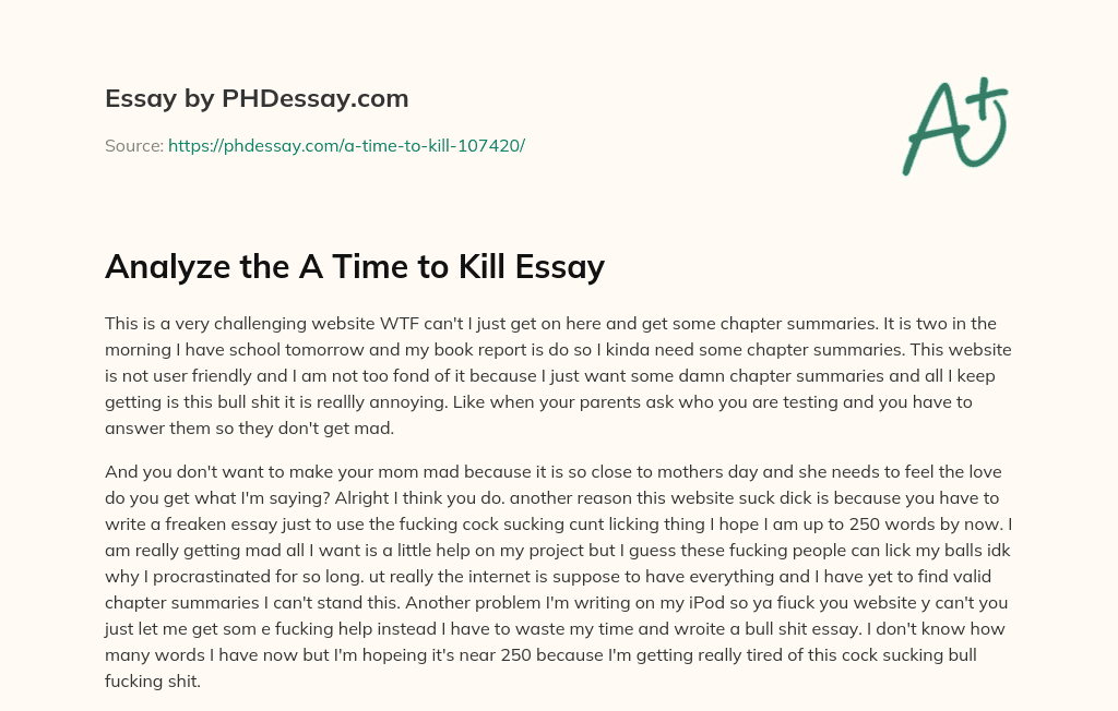 Frustration with a Difficult Website for Chapter Summaries essay