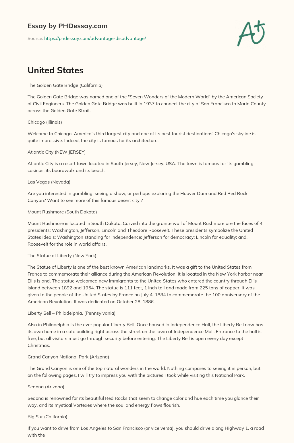 United States essay