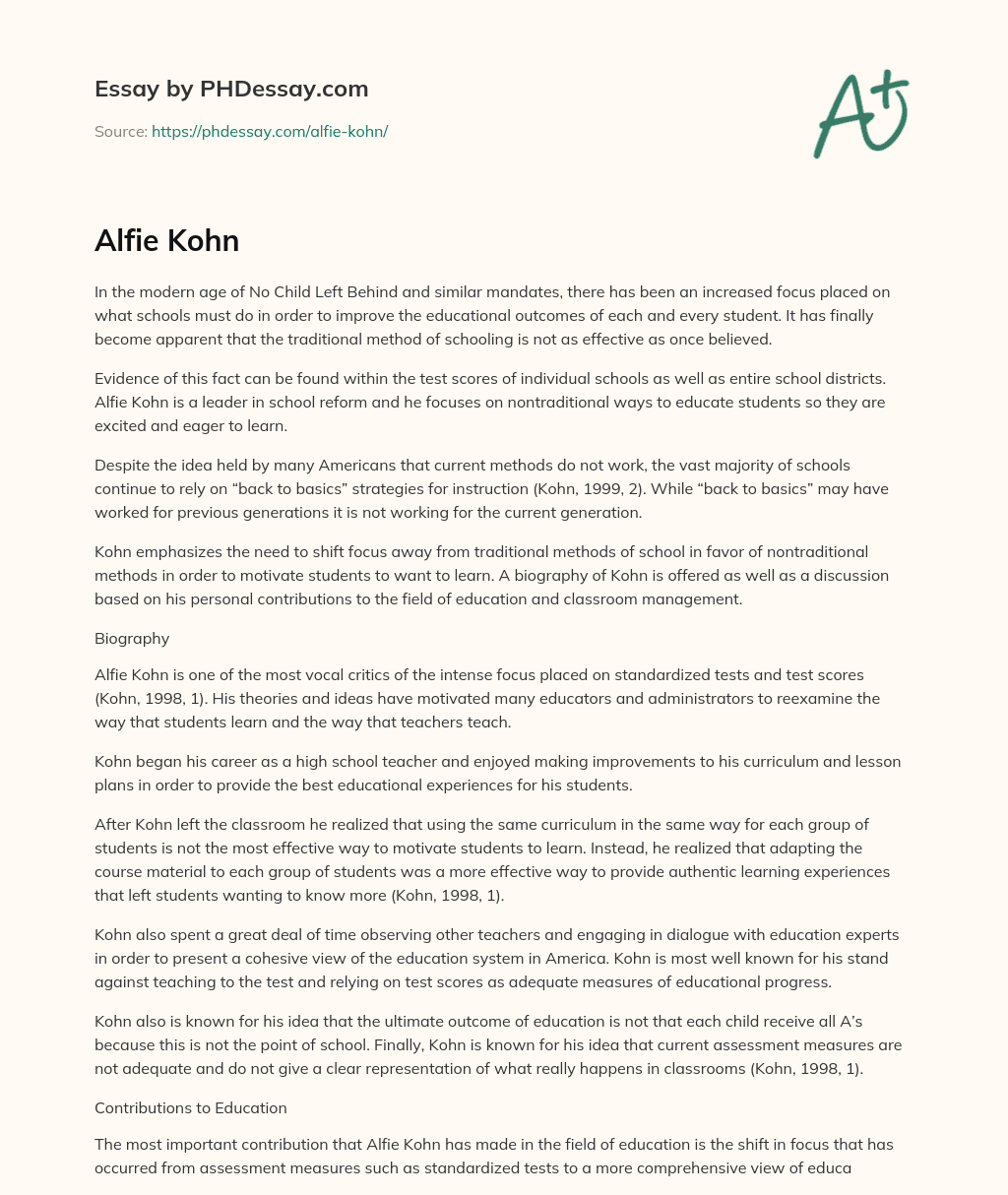Advocating for Nontraditional Methods in Education: The Need for a Shift Away from Traditional Approaches essay