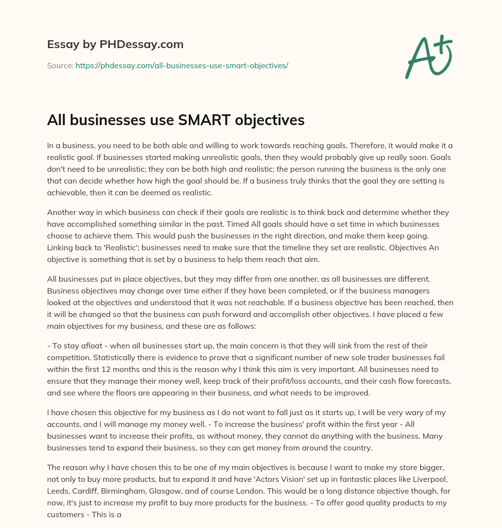 all-businesses-use-smart-objectives-phdessay