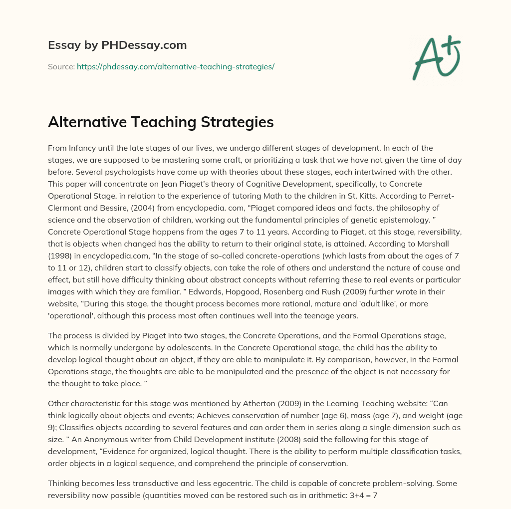 alternative-teaching-strategies-phdessay