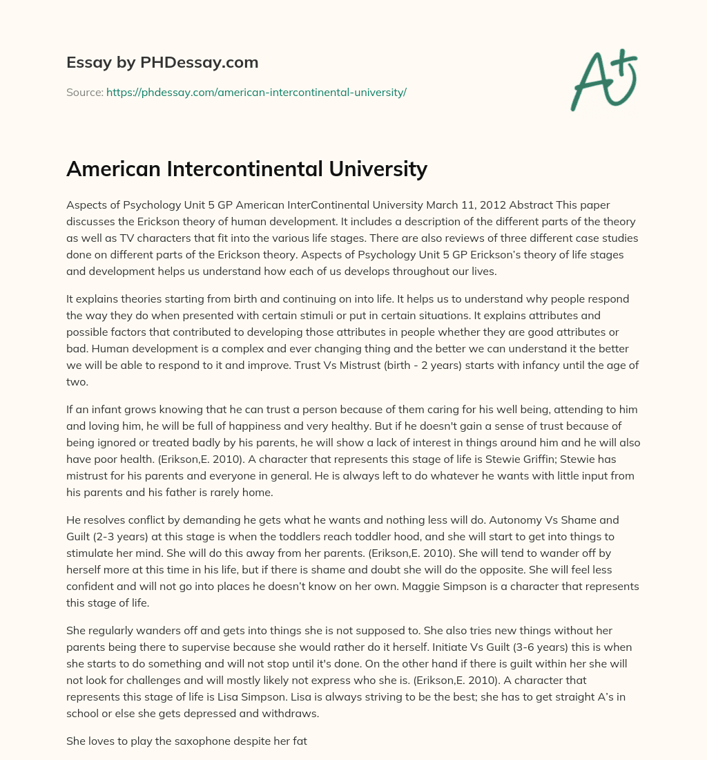 American Intercontinental University