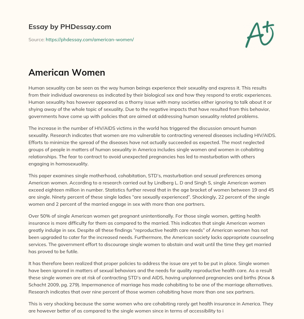 The Thorny Issue of Human Sexuality: Policies, STDs, and Sexual Preferences essay