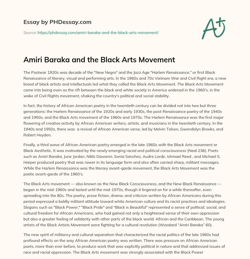 what is art movement essay