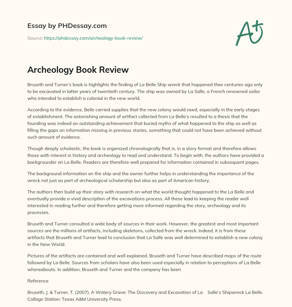 Archeology Book Review essay