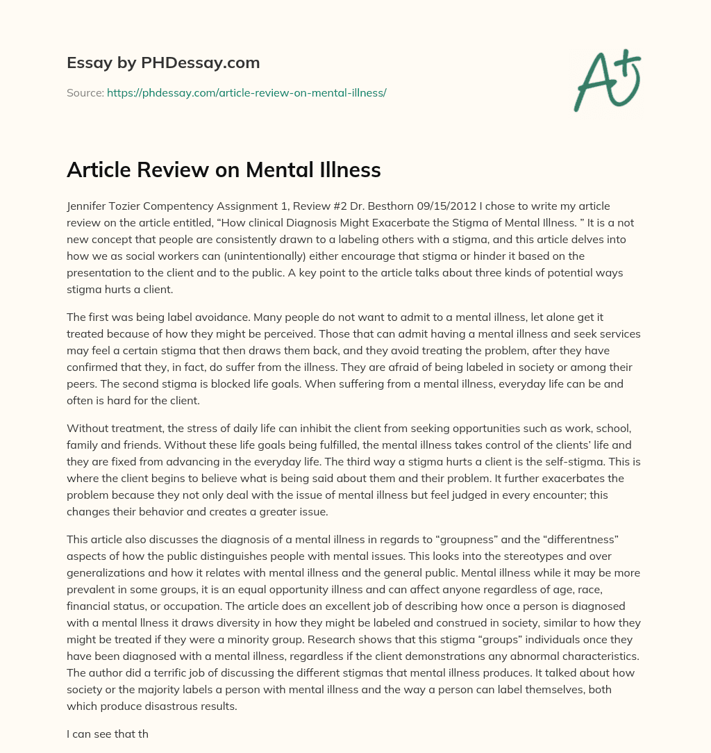 literature review on mental health courts