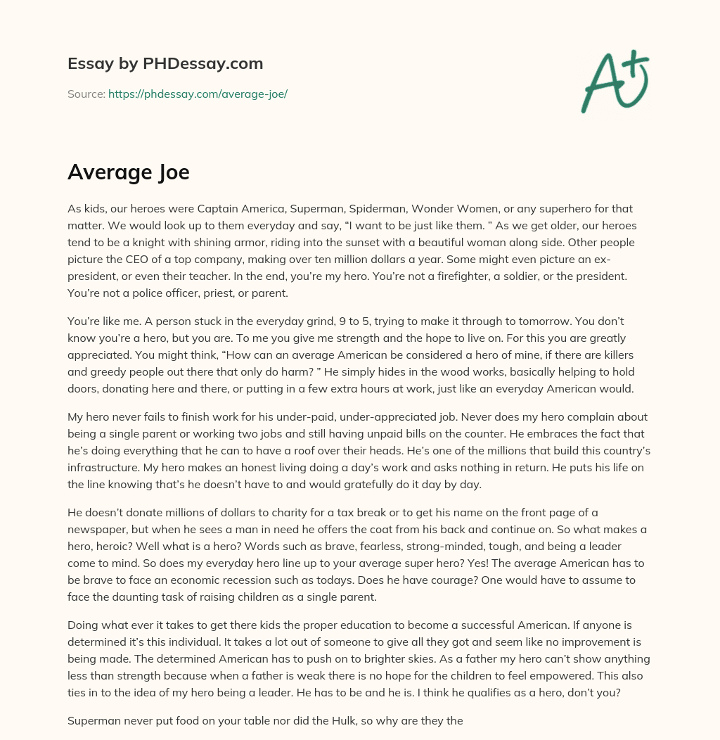 Unsung Heroes: The Everyday People Who Inspire Us essay