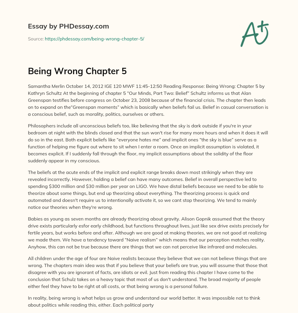 The Limits of Belief essay