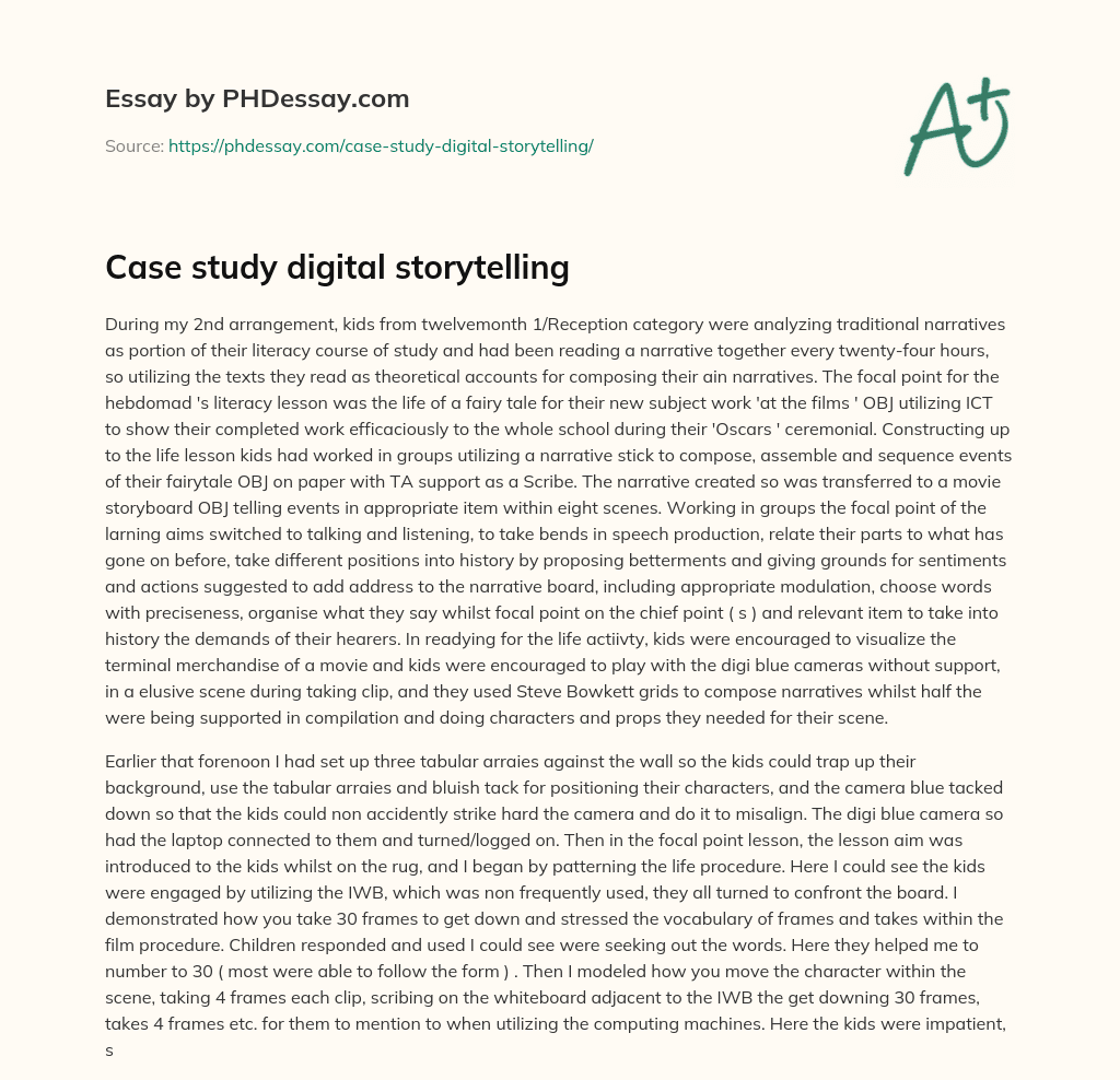 documenting local history a case study in digital storytelling