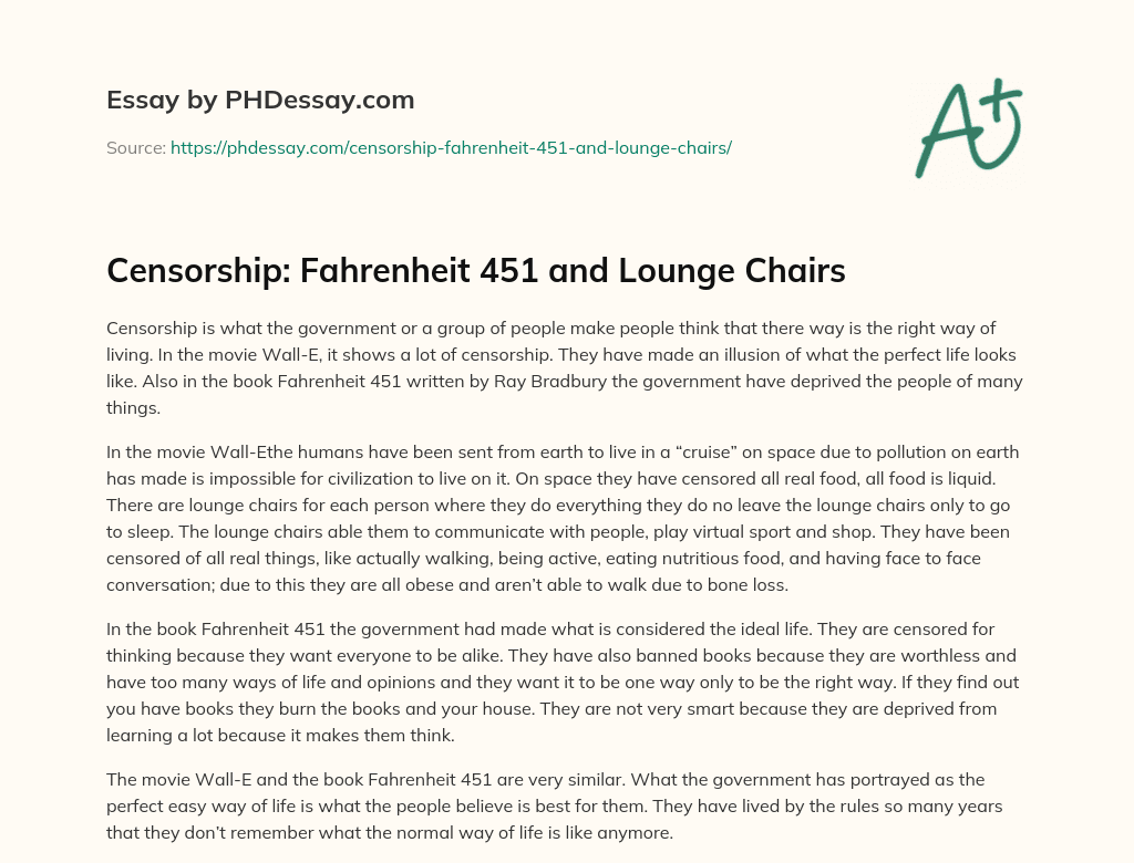 censorship-fahrenheit-451-and-lounge-chairs-300-words-phdessay