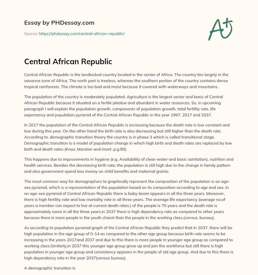 Central African Republic essay