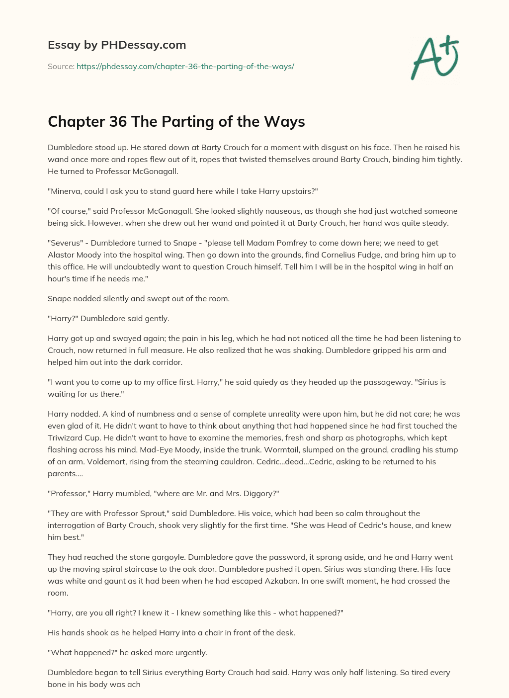 Chapter 36 The Parting of the Ways