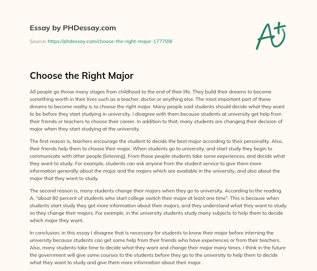 essay right to choose