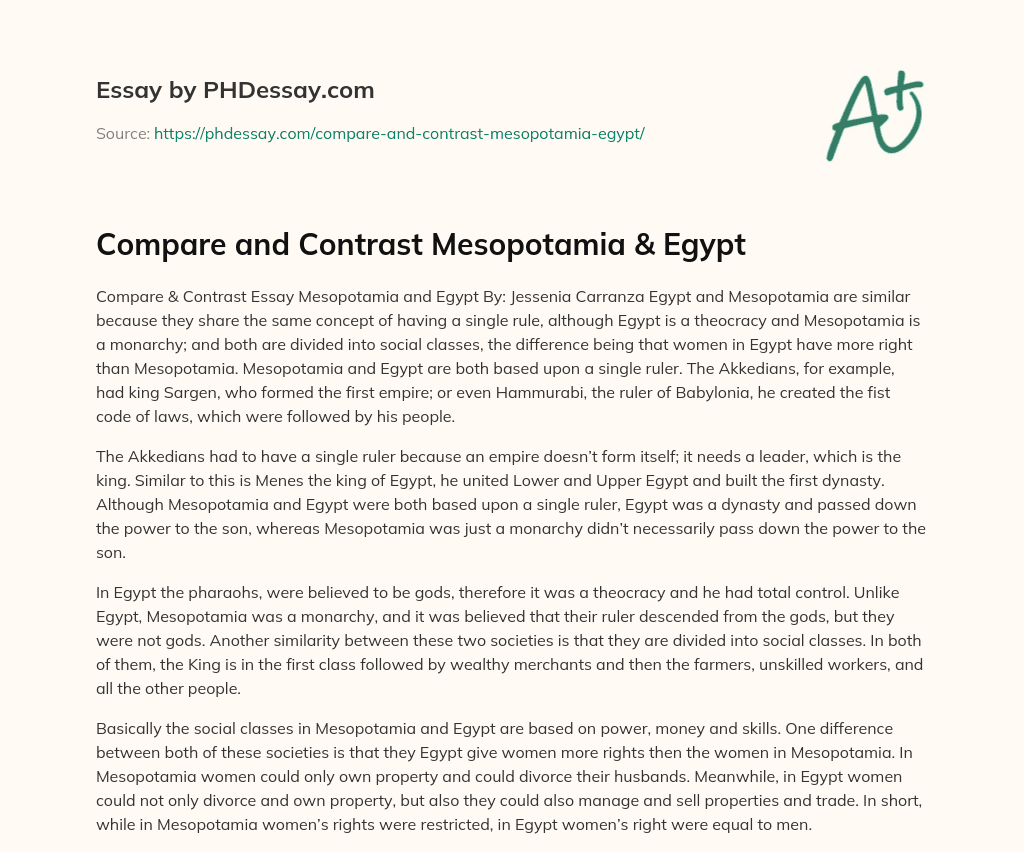 compare-and-contrast-mesopotamia-egypt-300-words-phdessay