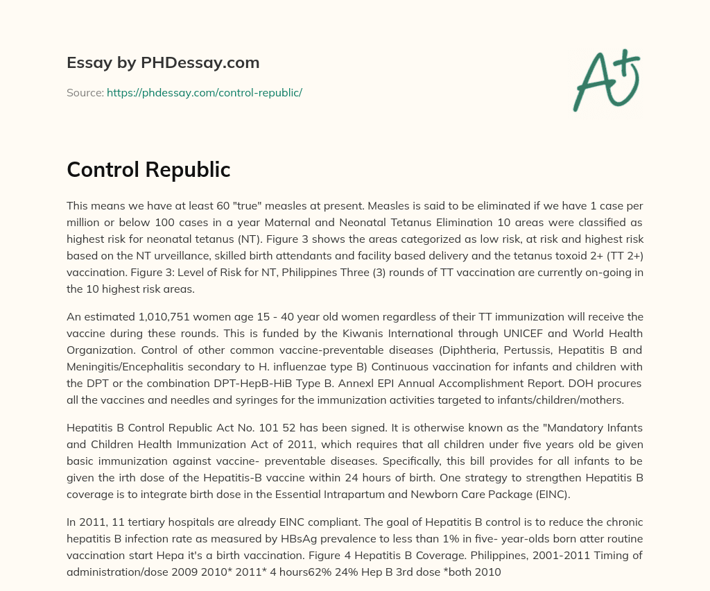 Control Republic essay