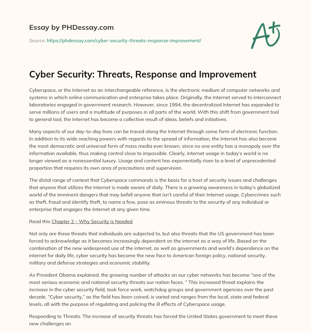 essay on security threats