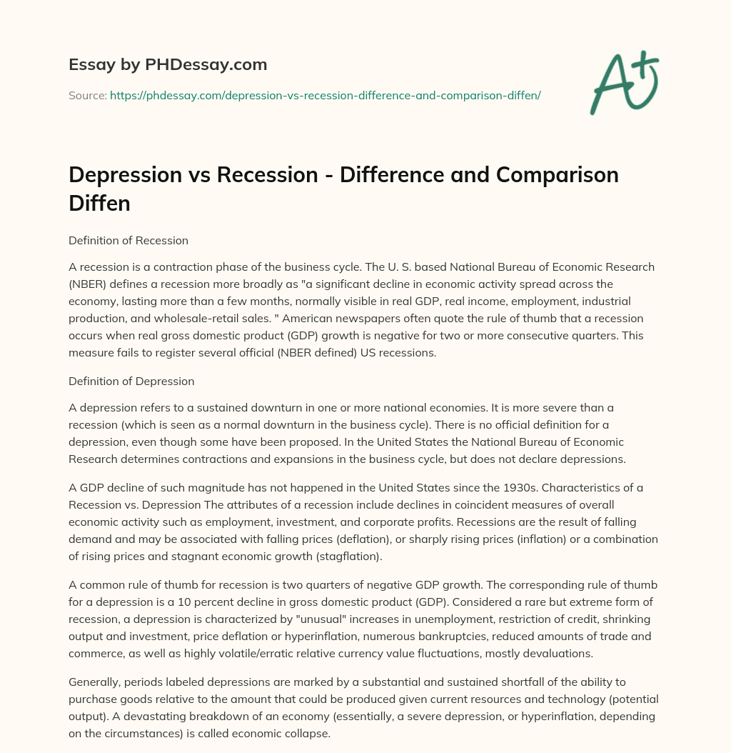 depression-vs-recession-difference-and-comparison-diffen-400-words