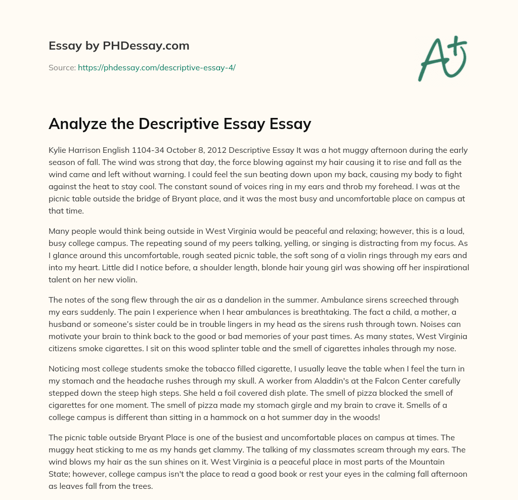 Experiencing Distractions on a Busy College Campus essay