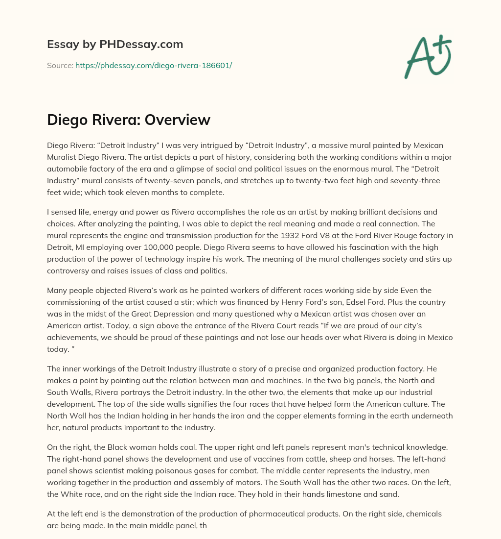 Diego Rivera: Overview essay