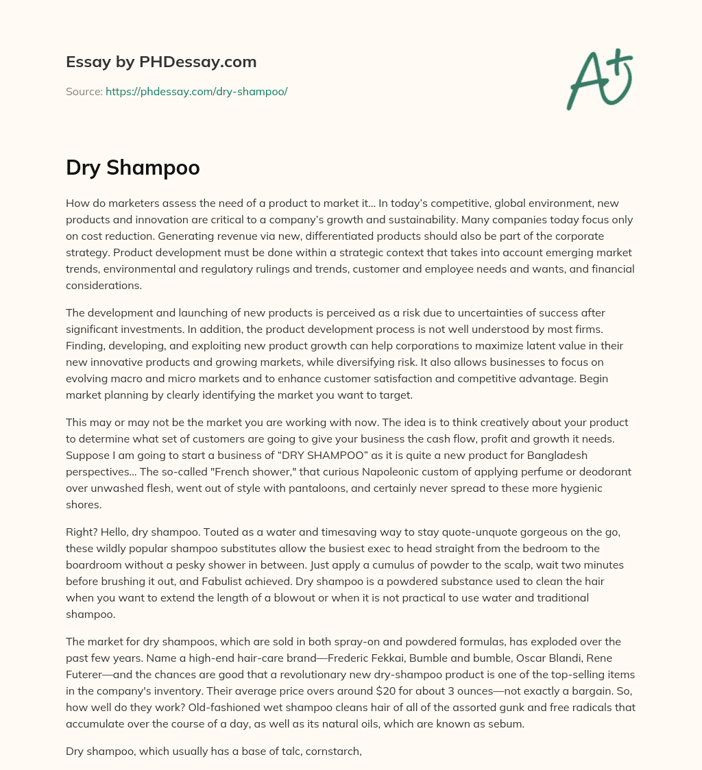 Maximizing Product Development for Corporate Growth and Sustainability essay