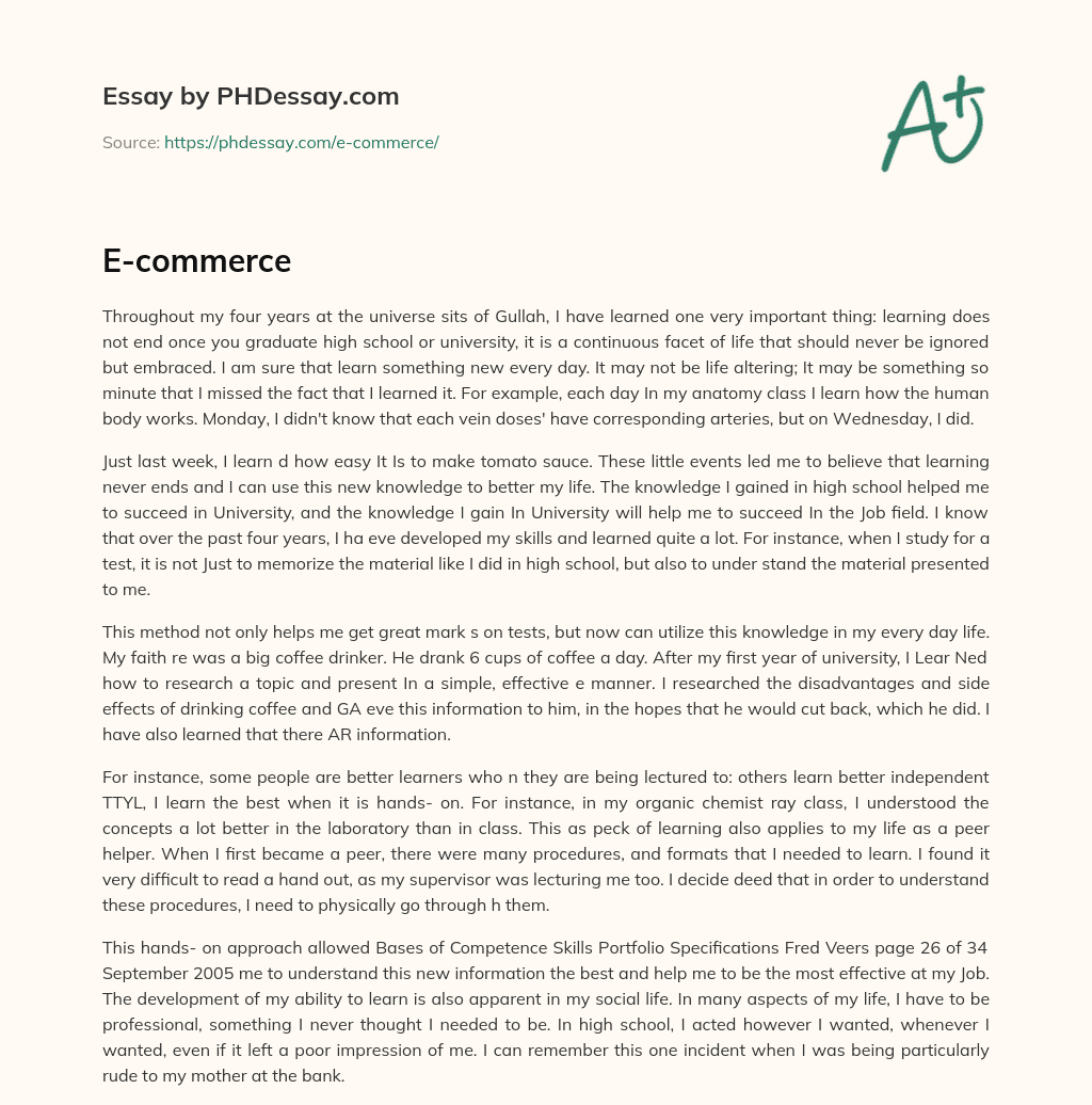 Continuous Learning: Embracing Knowledge Beyond School essay