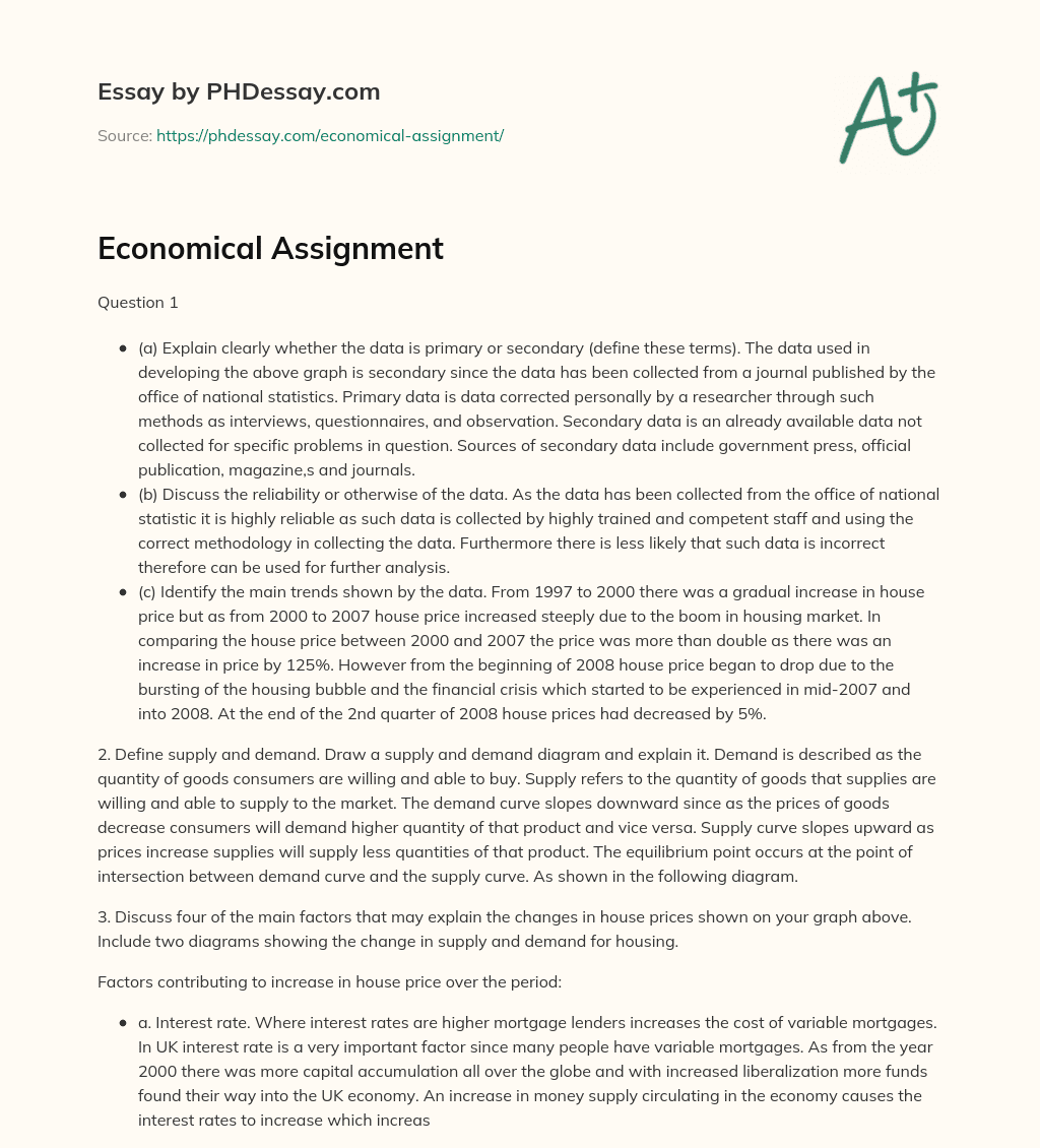 Understanding Supply and Demand: The Basics and Equilibrium PointVertical, Horizontal, and Conglomerate Mergers Explained essay
