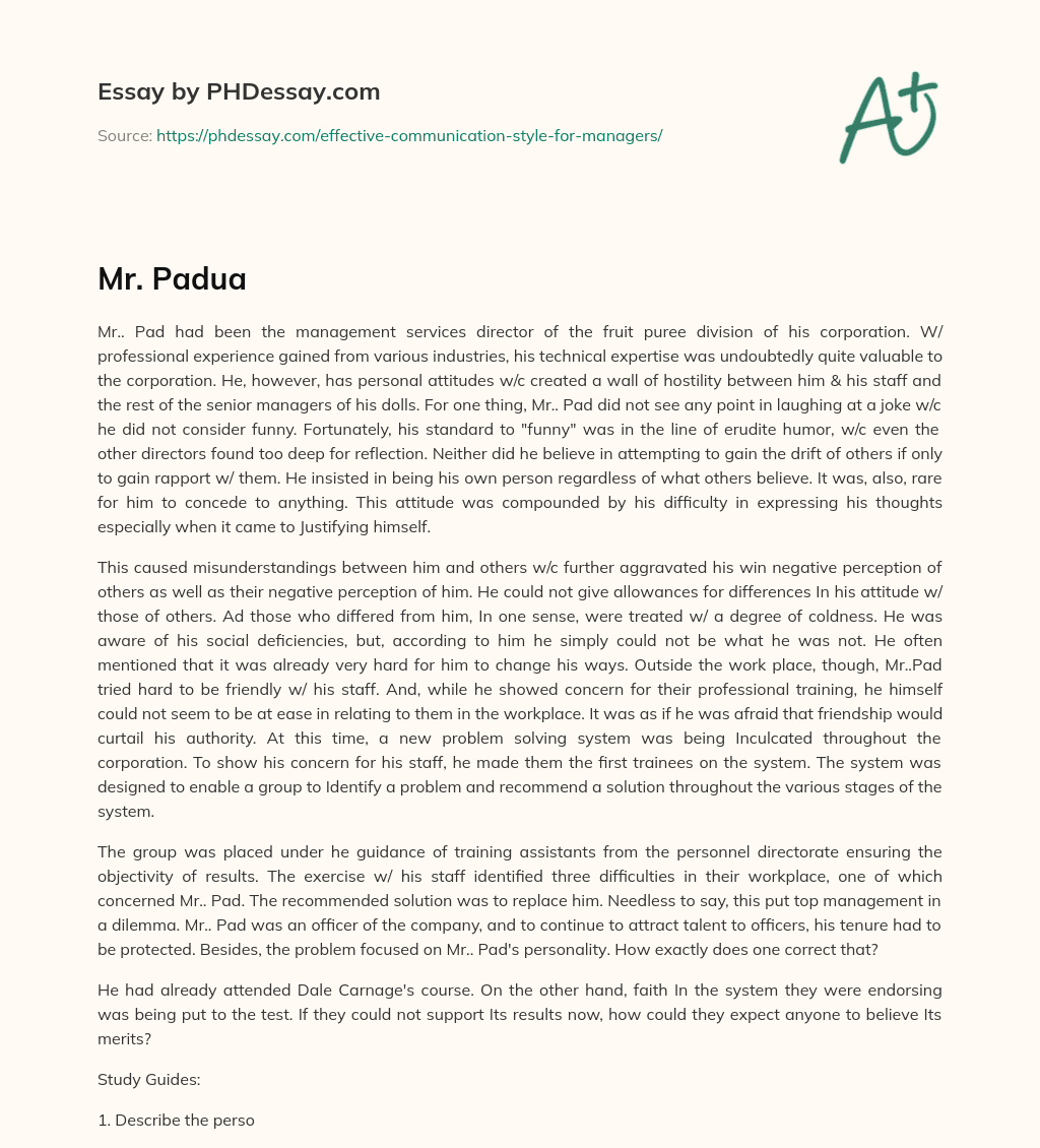 Personal Attitudes of a Valuable Employee Cause Hostility in the Workplace essay