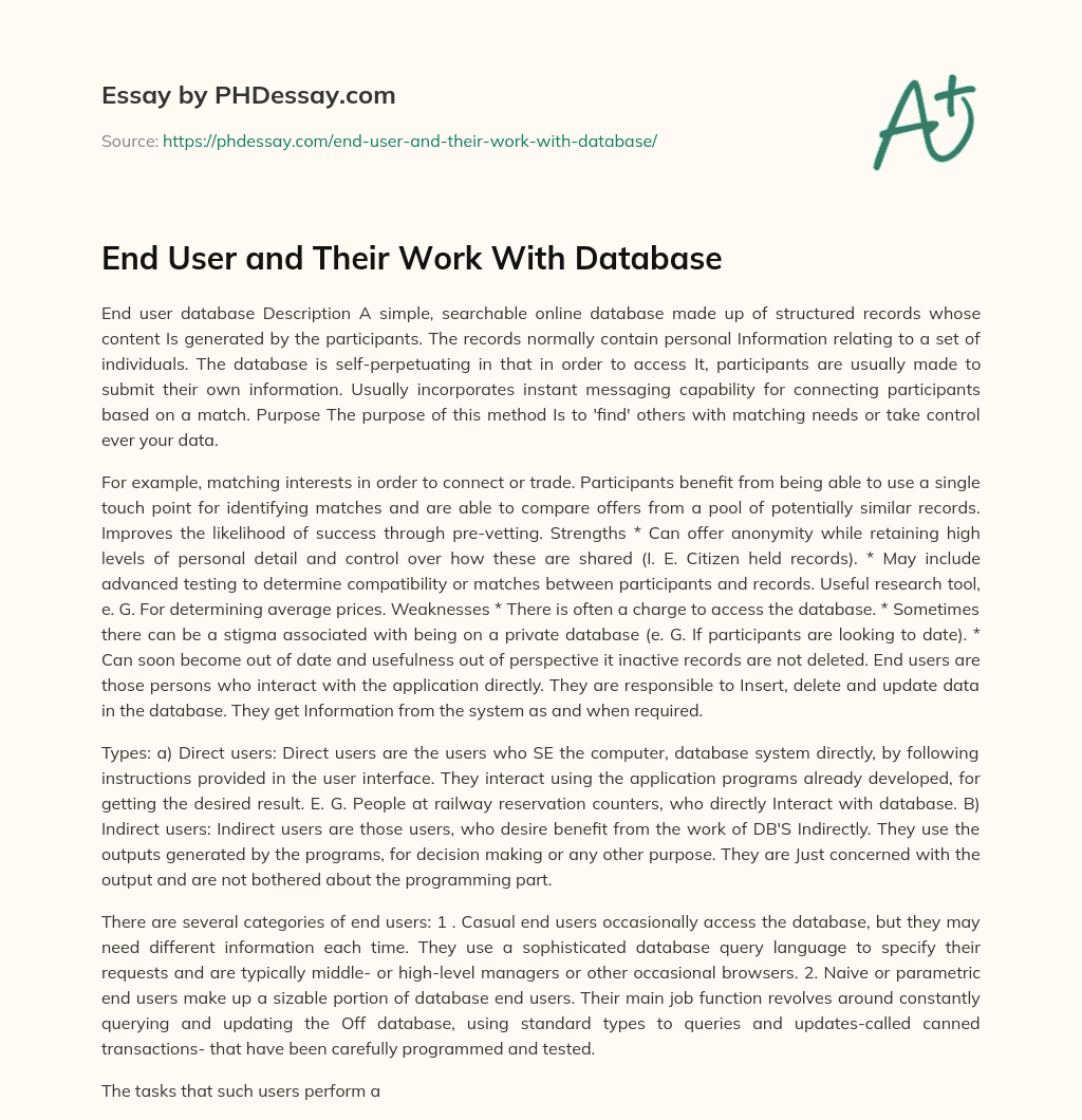 end-user-and-their-work-with-database-600-words-phdessay
