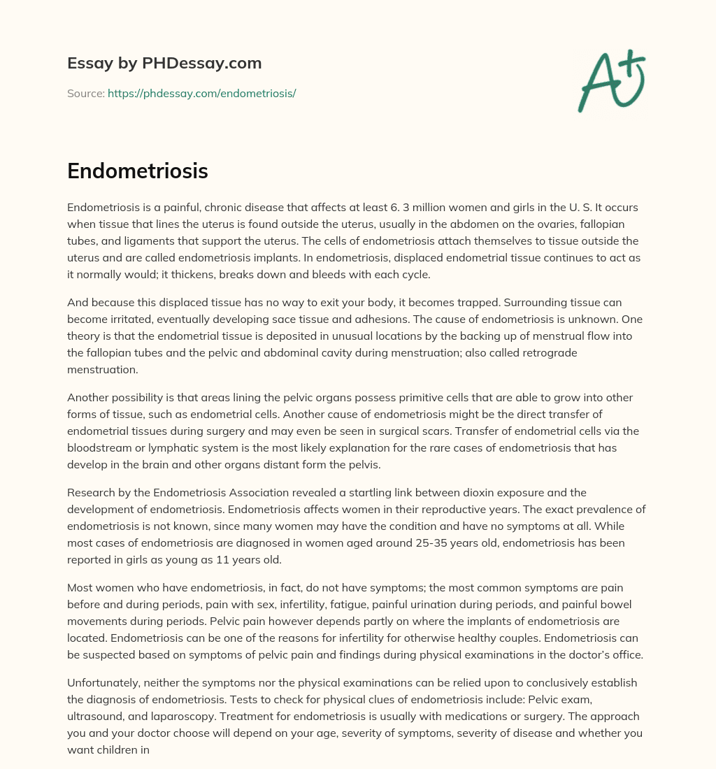 Endometriosis essay