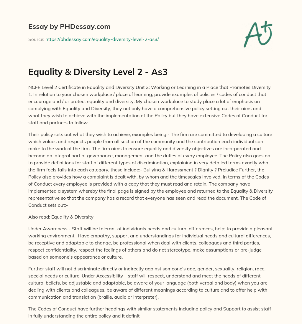 new college equality and diversity essay competition