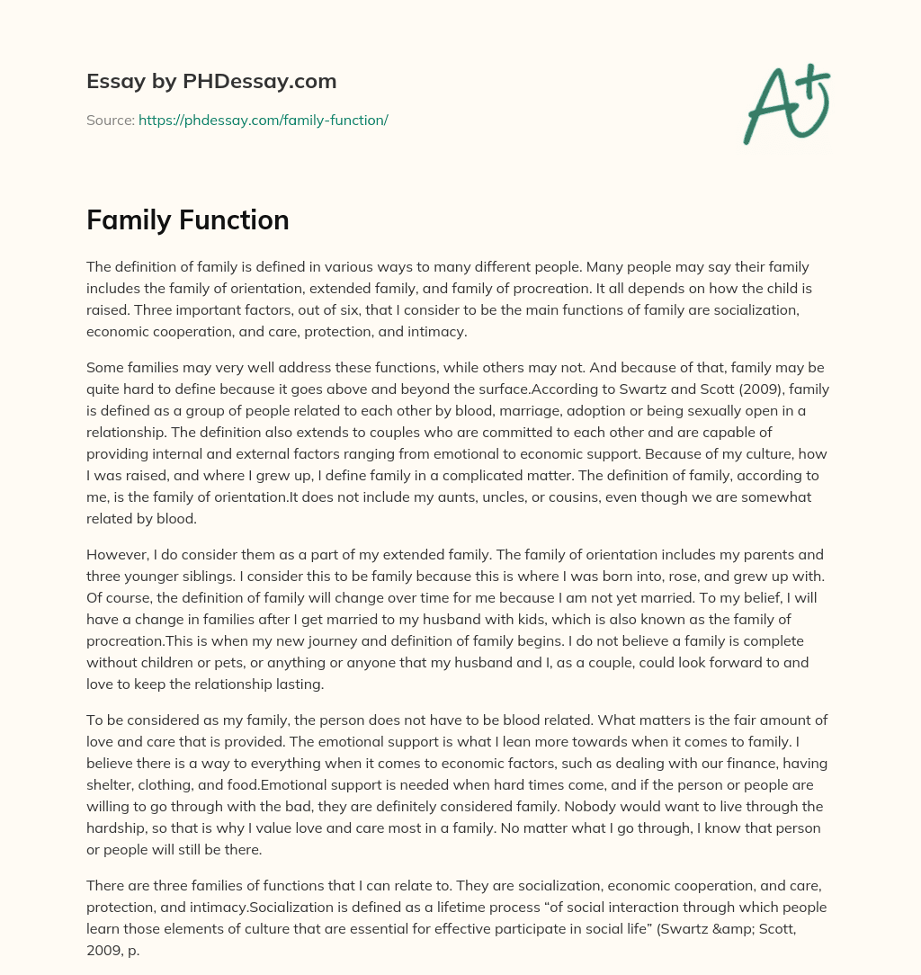 family function essay