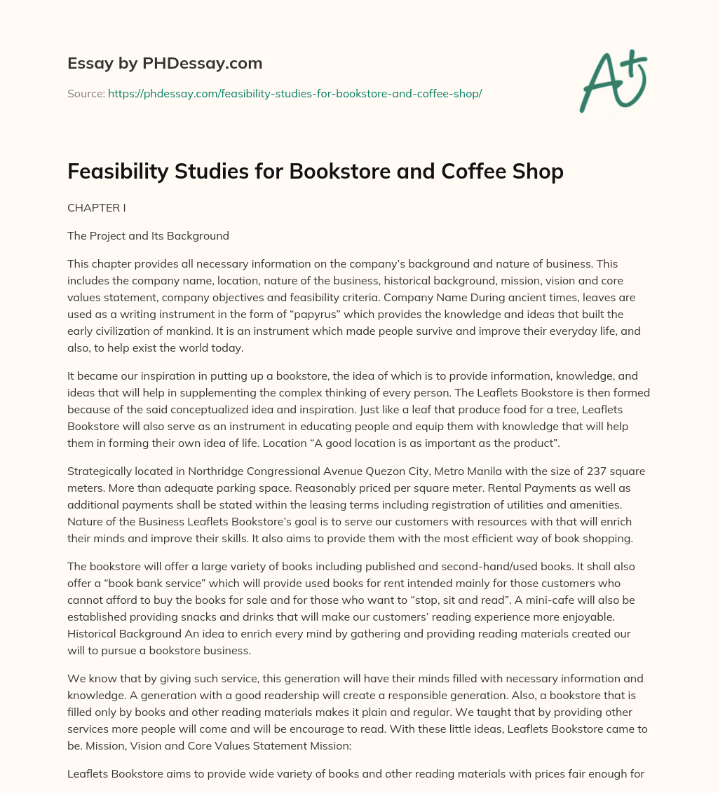 descriptive essay about coffee shop