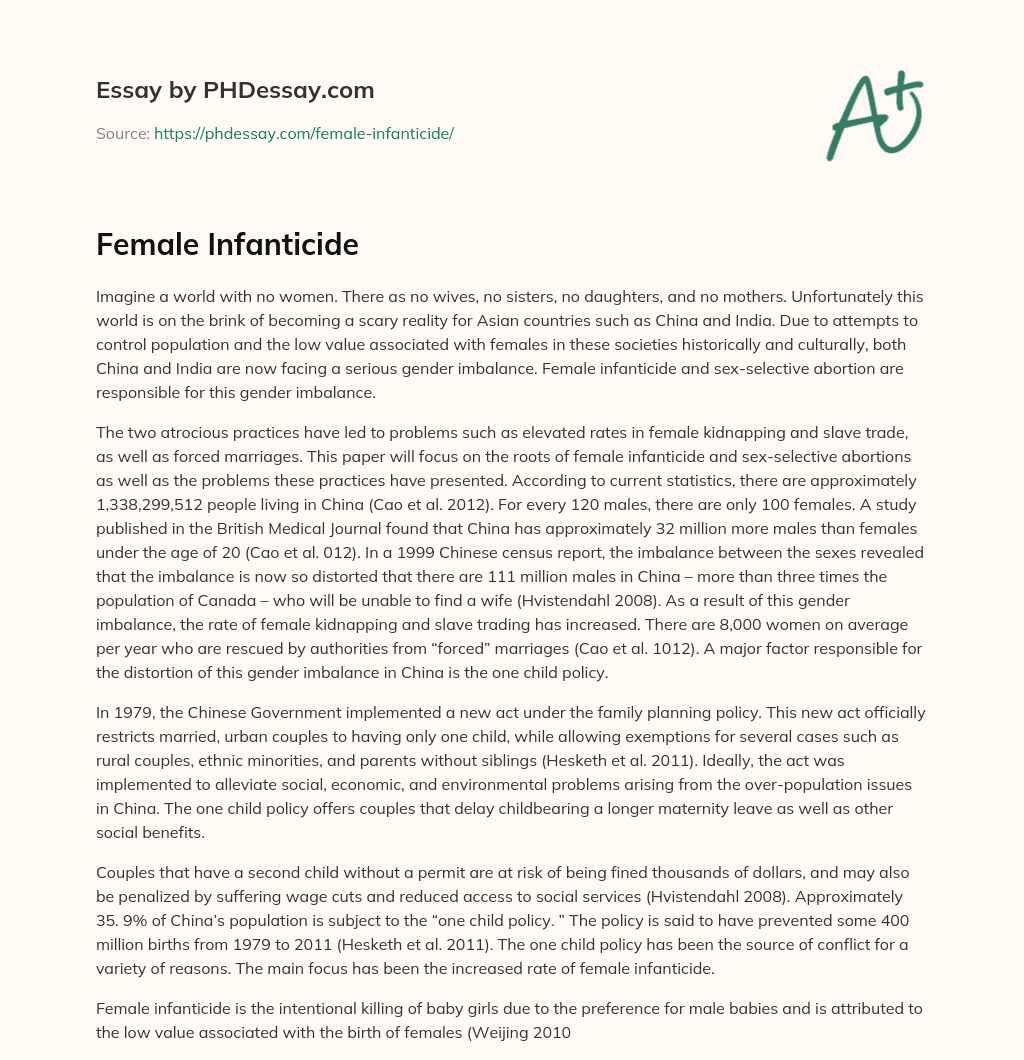 Female Infanticide essay