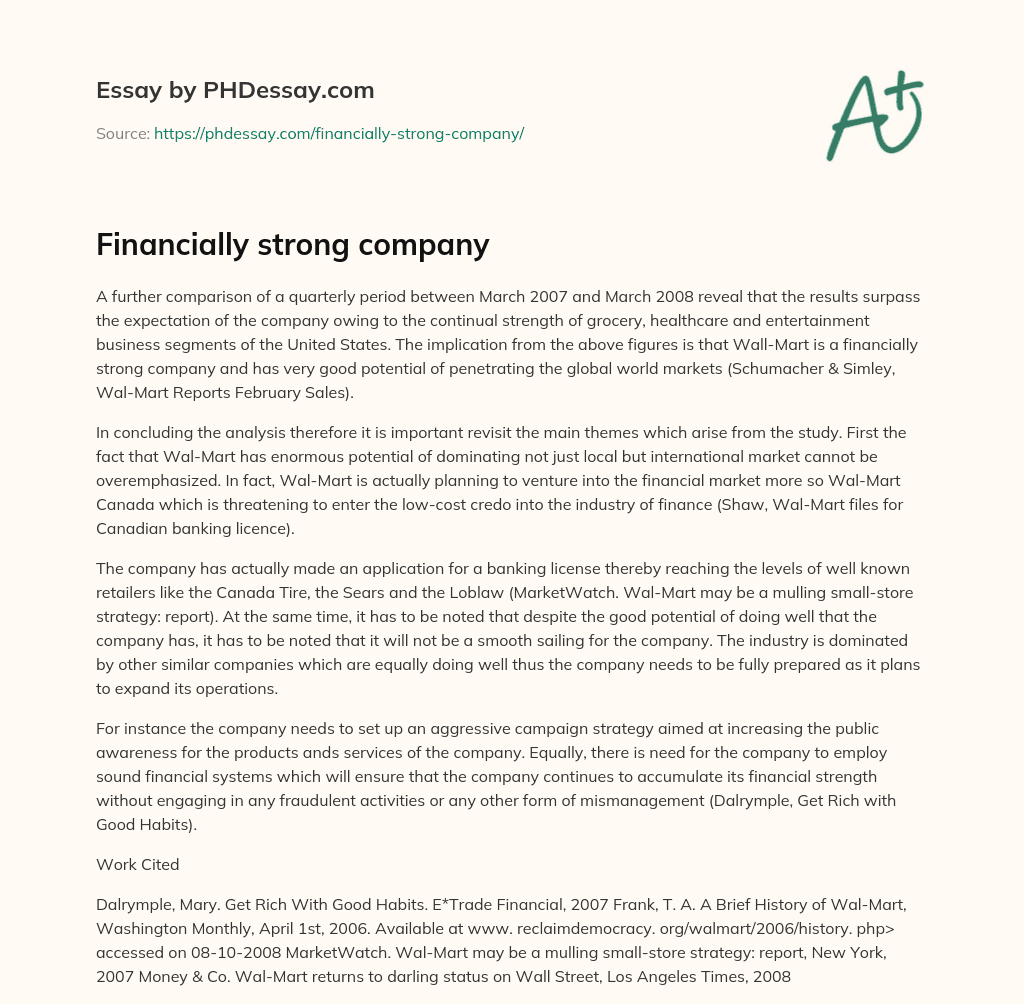 financially-strong-company-400-words-phdessay