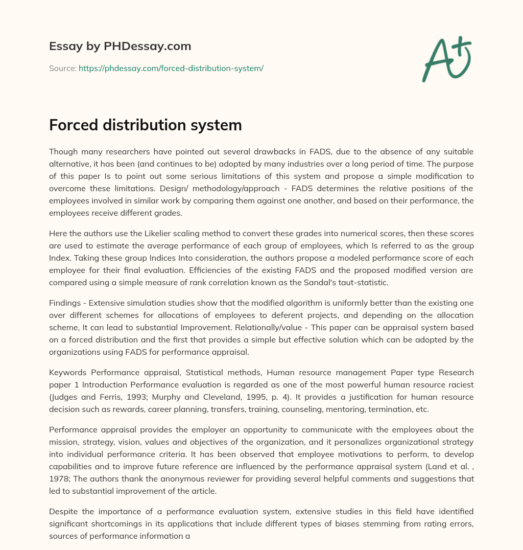 forced-distribution-system-phdessay