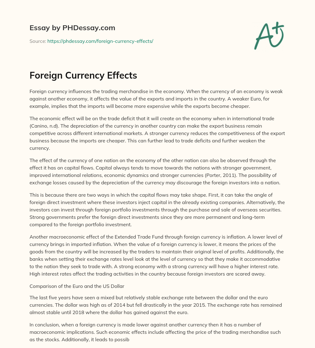 foreign-currency-effects-600-words-phdessay