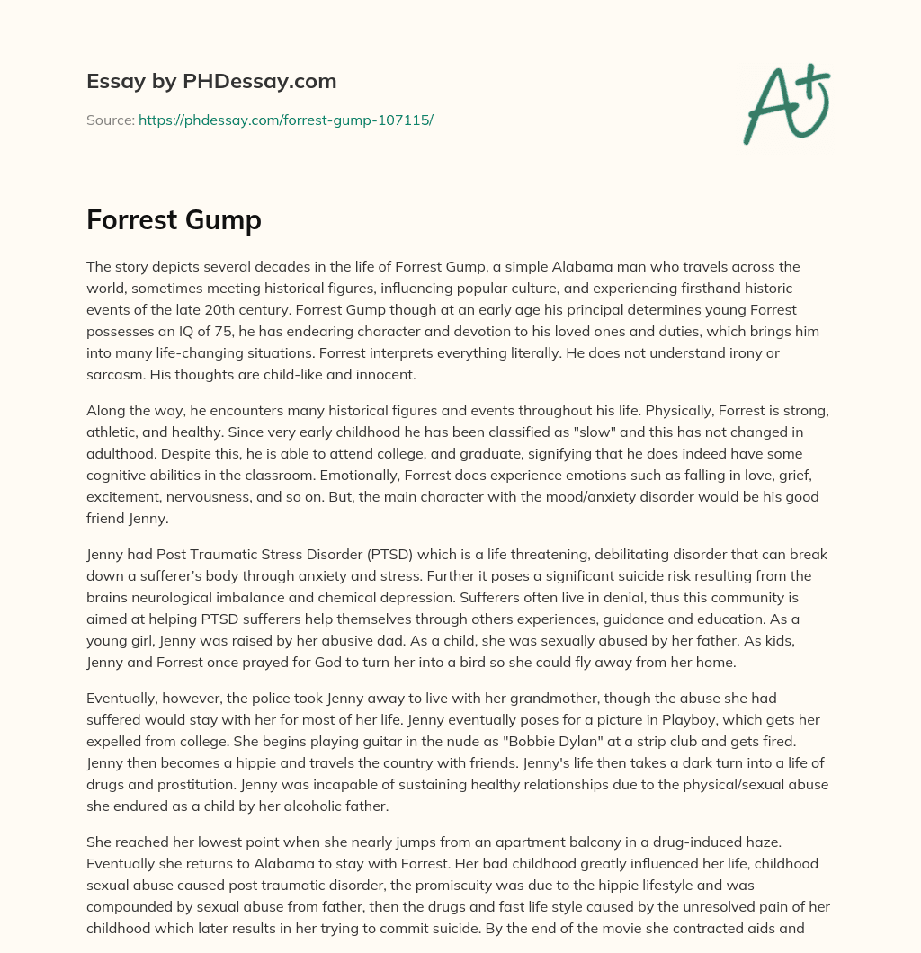 Forrest Gump essay