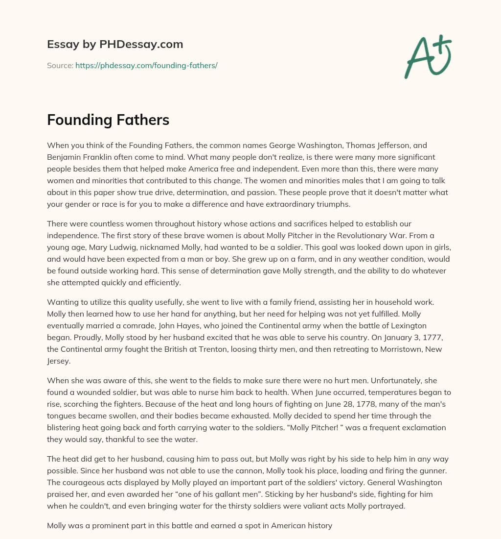 Founding Fathers essay