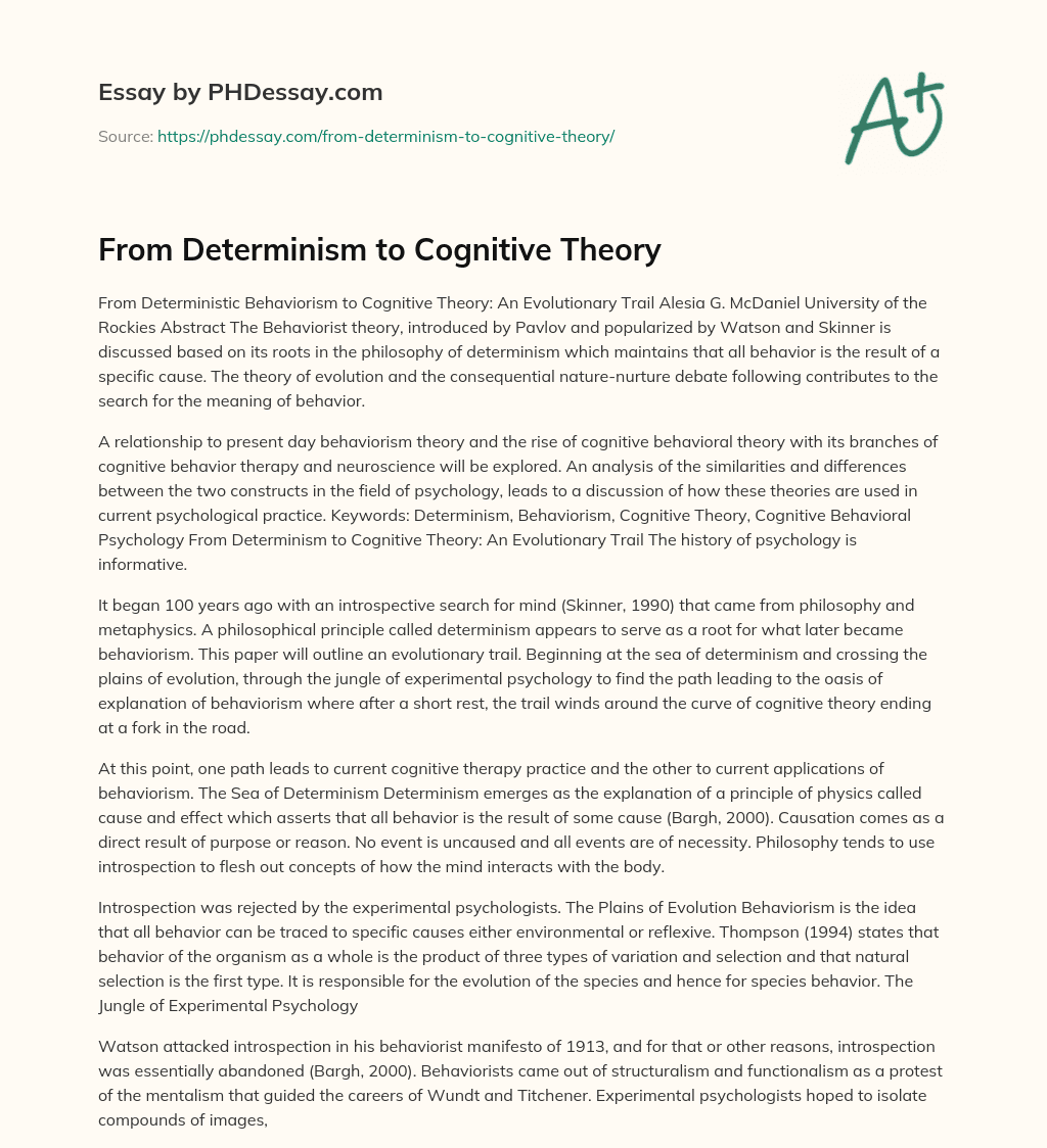 from-determinism-to-cognitive-theory-phdessay