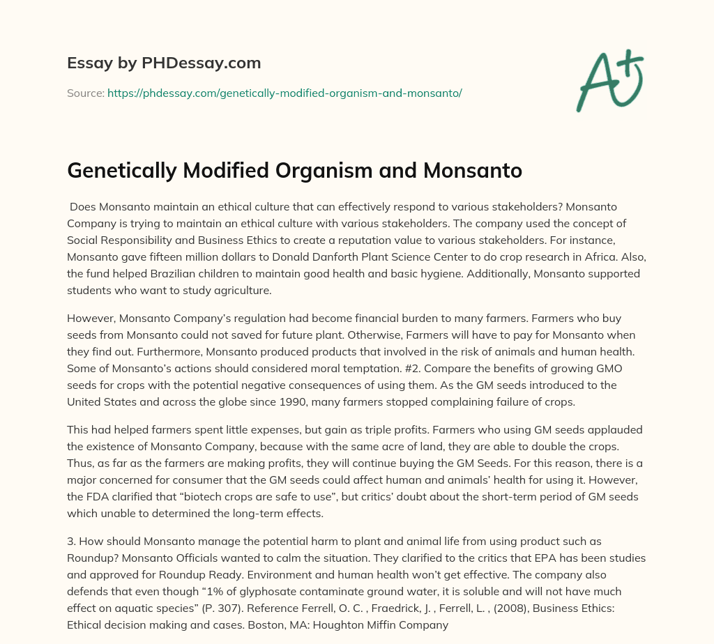 genetically-modified-organism-and-monsanto-400-words-phdessay