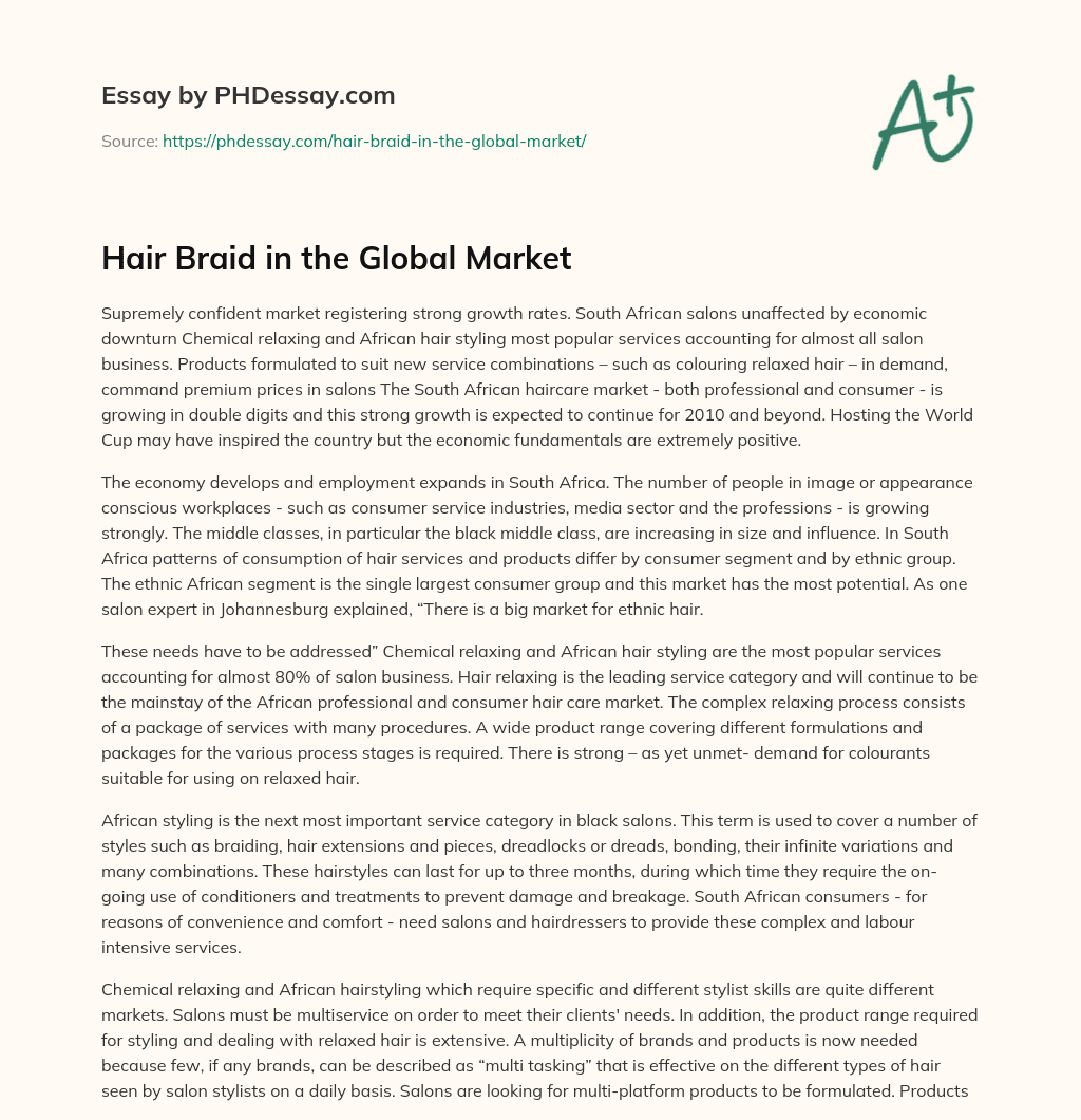 Hair Braid in the Global Market