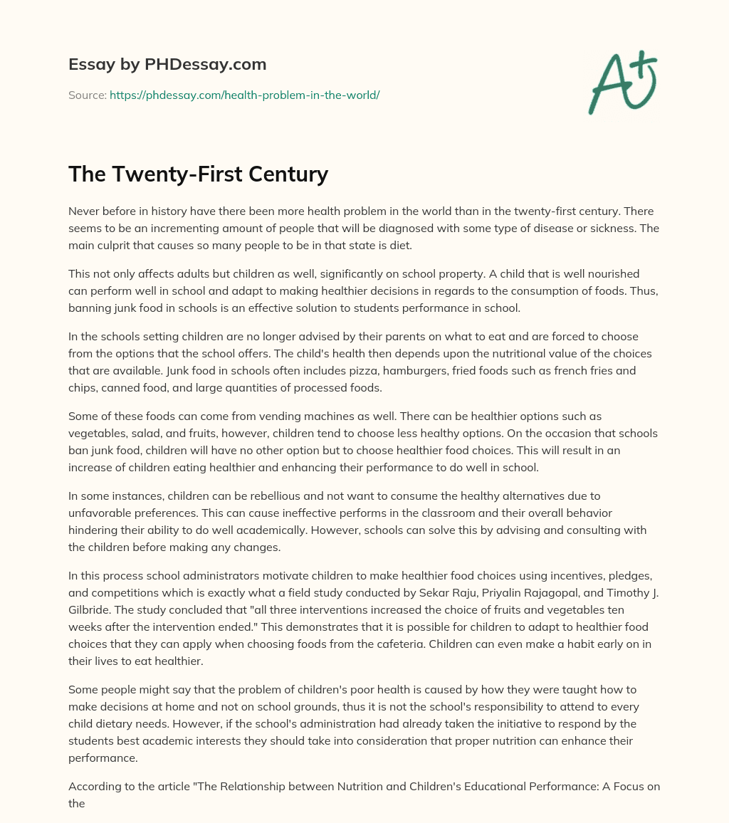 The Twenty-First Century essay