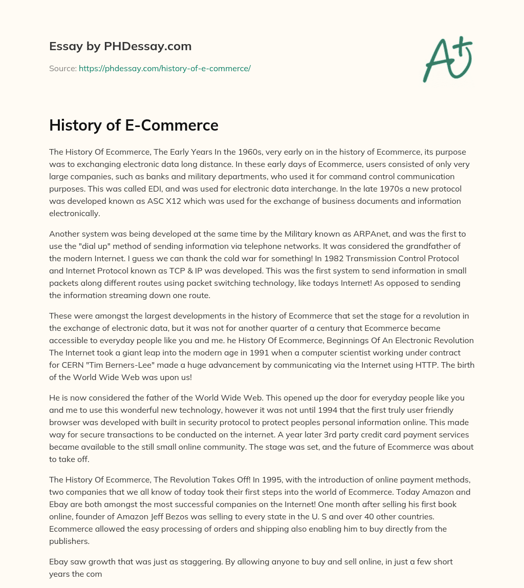 history-of-e-commerce-phdessay