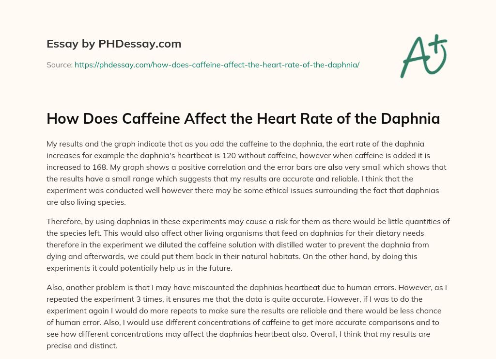 how-does-caffeine-affect-the-heart-rate-of-the-daphnia-300-words