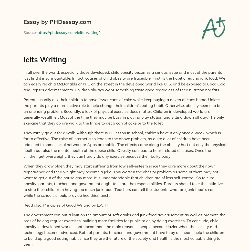 Ielts Writing essay