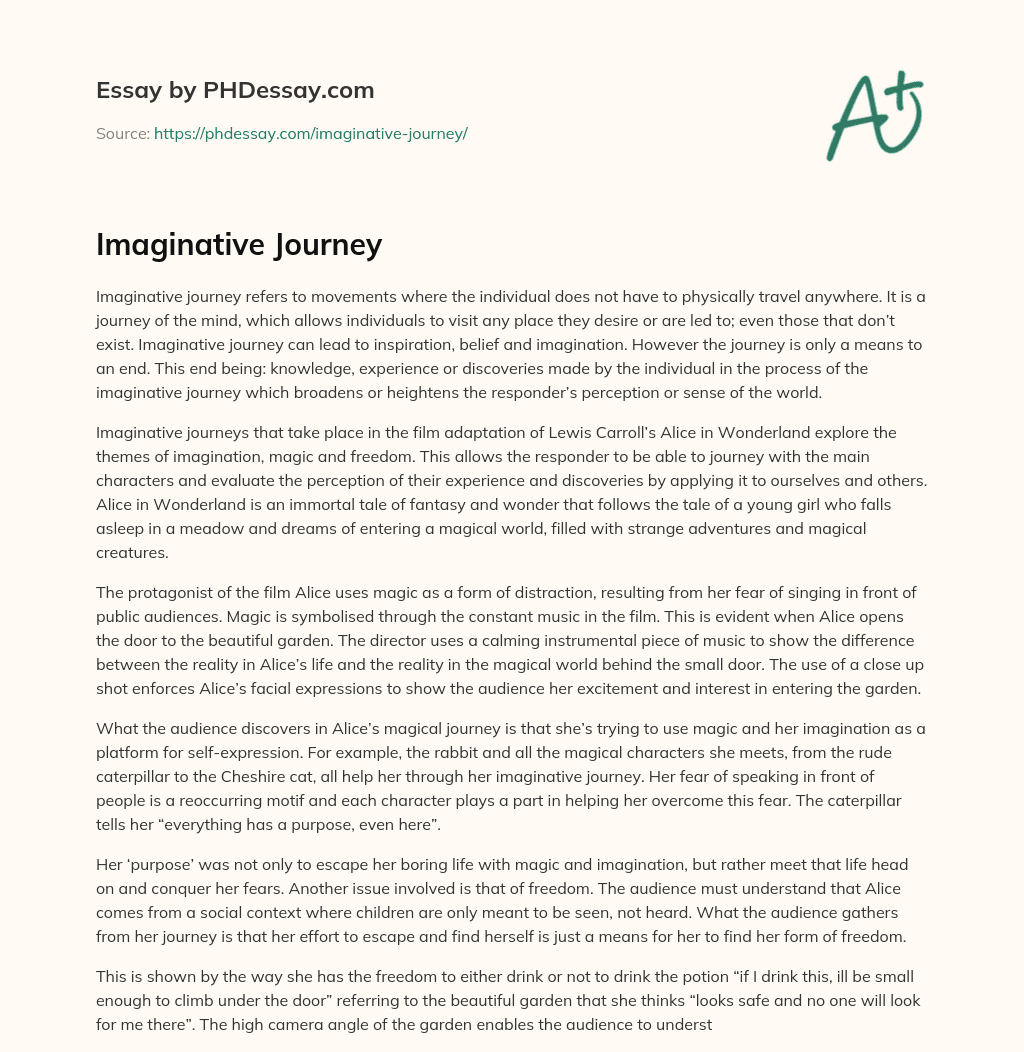 imaginative essay definition and examples