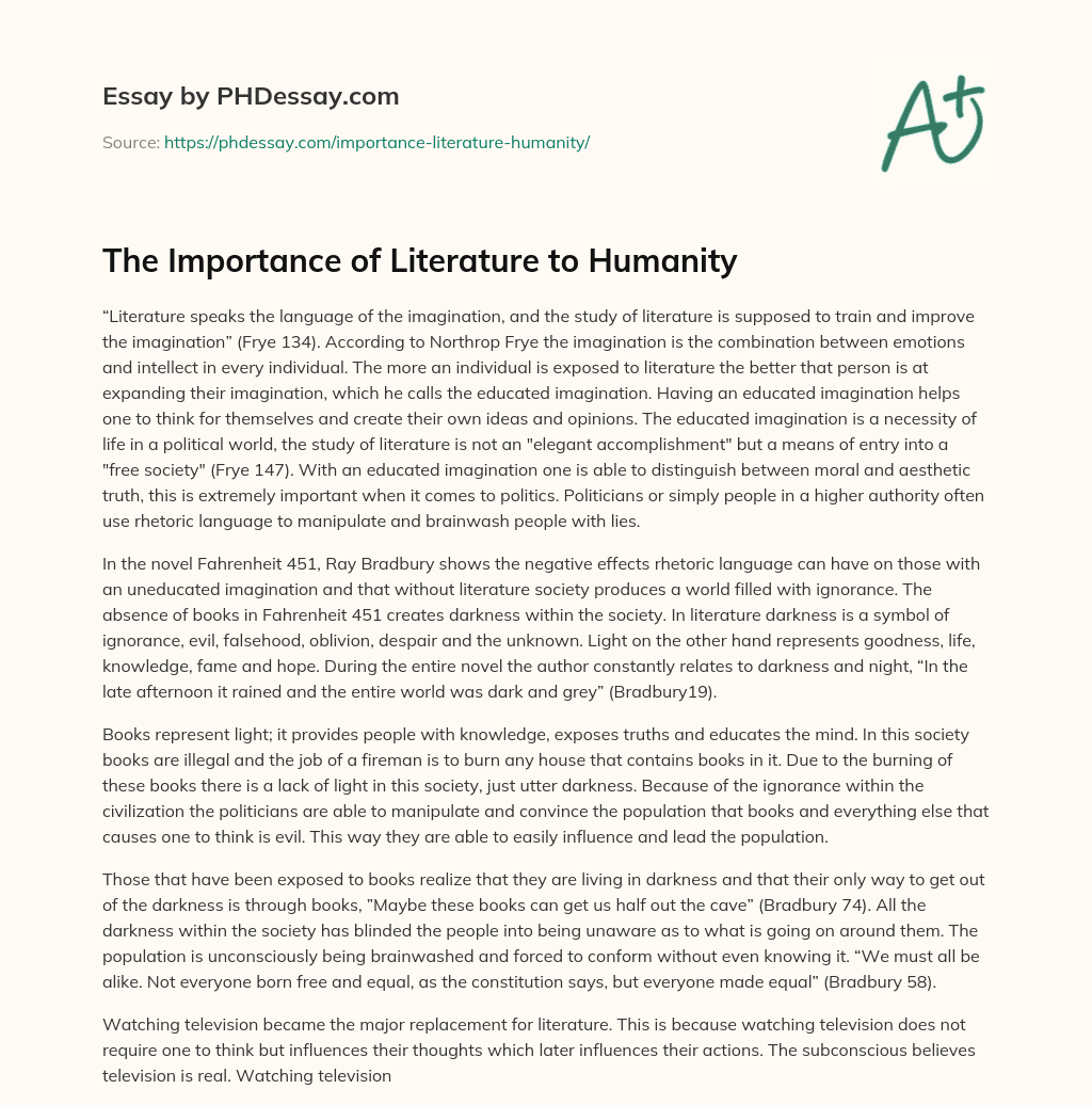 essay on the future of humanity