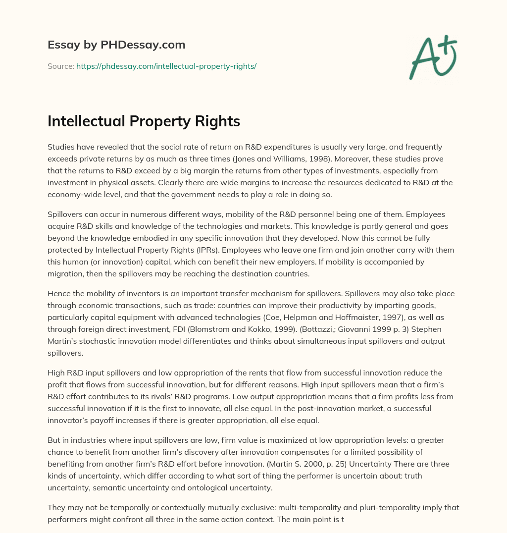 essay title about intellectual property rights